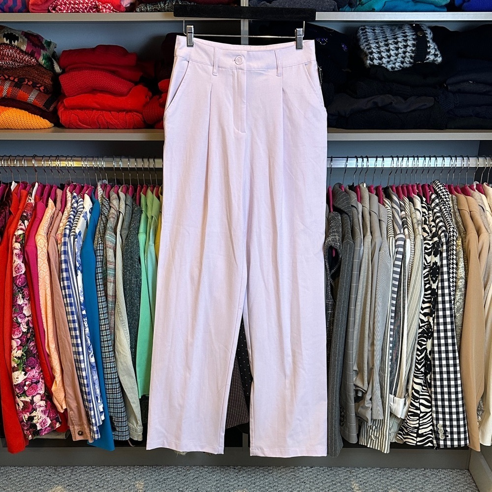 Wild Fable lavender 2 pocket wide leg high rise trousers size 4 NWT